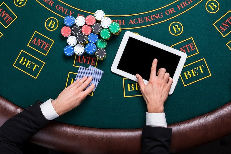 Blackjack demo – real HD stream, fictional balance Live blackjack table in demo mode on laga303